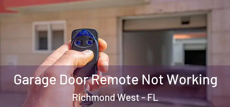  Garage Door Remote Not Working Richmond West - FL